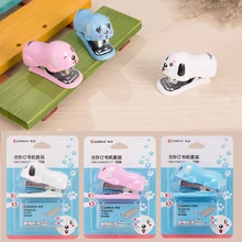 Мини-степлер для собак, щенков из мультфильма № 12, серебряные скобы, набор мини-скоб, грейпадора, папелария, канцелярские принадлежности, офисные принадлежности, школьные принадлежности