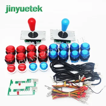 

Classic Arcade game parts Bundles kit SANWA Joystick microswitch button 2 players USB to jamma/PC board to DIY Arcade Machine