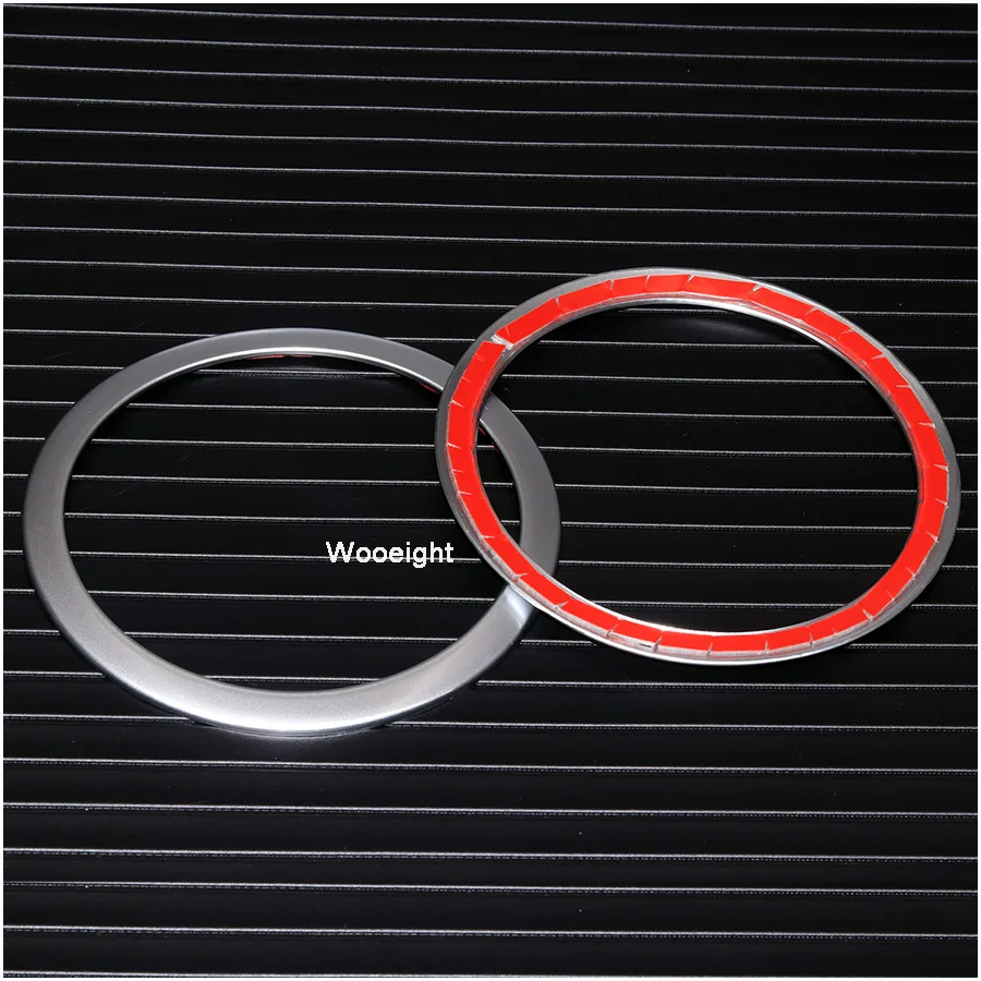 Wooeight 4Pcs ABS Chrome Car Interior Door Stereo Speaker Sound Trim Cover Decoration Ring For BMW 3 Series F30 F34 Sedan 2012-2015 (1)