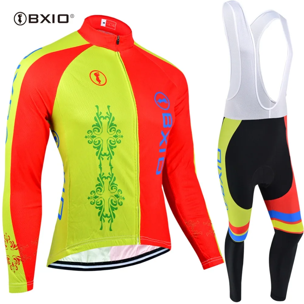 BXIO зима Ropa термальный флис Ciclismo с длинным рукавом Велоспорт Джерси Езда на велосипеде одежда велосипедные наборы комплект одежды BX-0109YR117