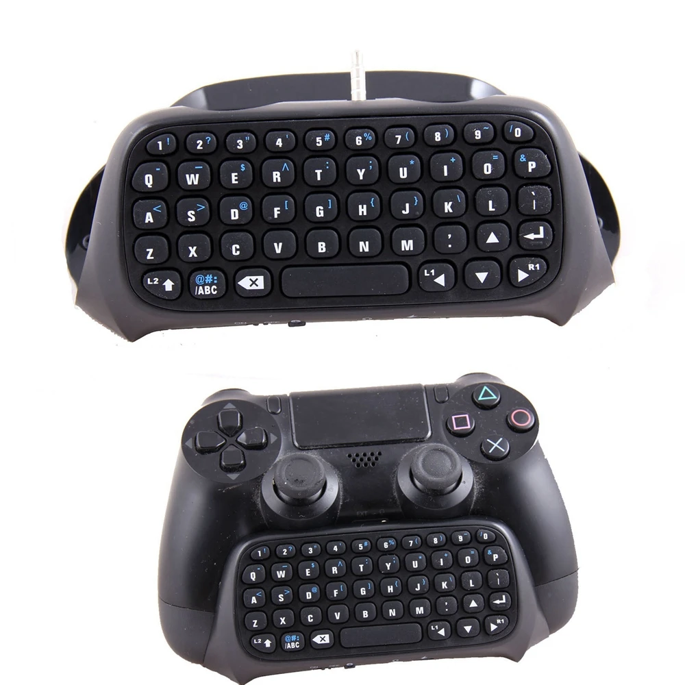 MLLSE Black Mini Bluetooth Wireless Keyboard Replacement Fit For Sony PS4 PlayStation 4