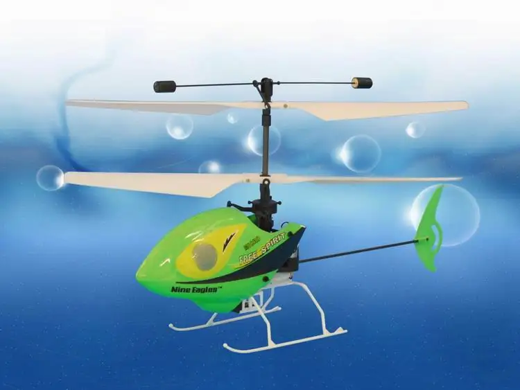 

Nine Eagles 210A Free Spirit 4CH RC Helicotper RTF 2.4GHz Gyro Green/Red Free Express Shipping