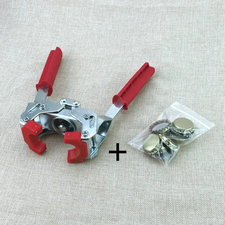 homebrew Beer Bottle Capper Manual Tool Bottle Capper with 10pcs lids