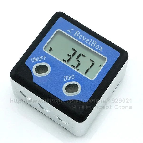 Caixa chanfrada digital ângulo finder transferidor com