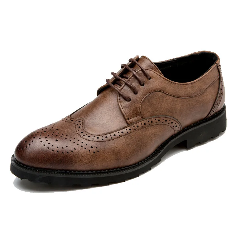 cinza Clássico Dress Homens Shoes Elegante Brogues 28 Couro Luxo 66 brown Msw8118128 Men Marca Designer De Preto Sapatos wqT4gg