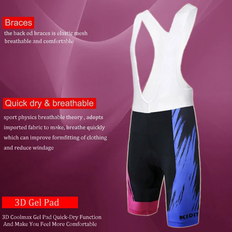 KIDITOKT Велоспорт Джерси Набор pro team дешевая одежда, Китай roupa de ciclismo feminino roupa ciclismo Женская велосипедная одежда