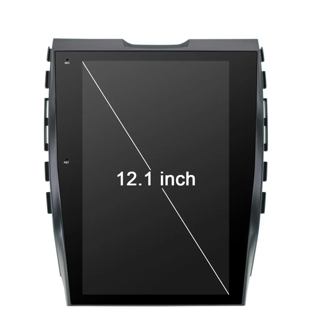 Perfect Tesla style Android 8.1 Big Screen No DVD Player GPS Navigation For Ford EDGE 2015-2018 hand Air condition unit multimedia radio 2