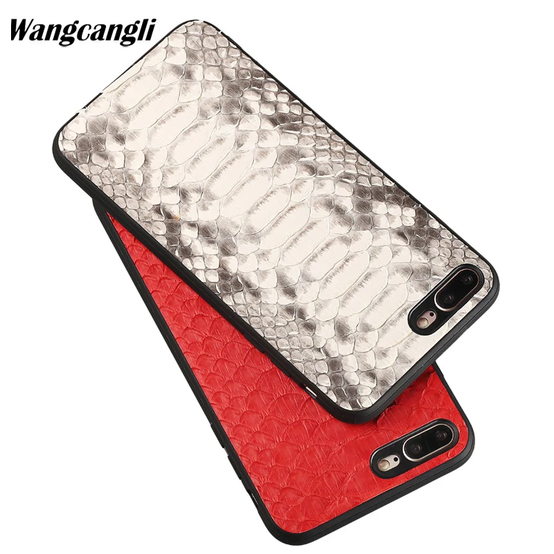 

Wangcangli Luxury python skin all-inclusive phone case for iPhone 7 plus phone case New phone case for iPhone 5 5s 6 6s 7 8