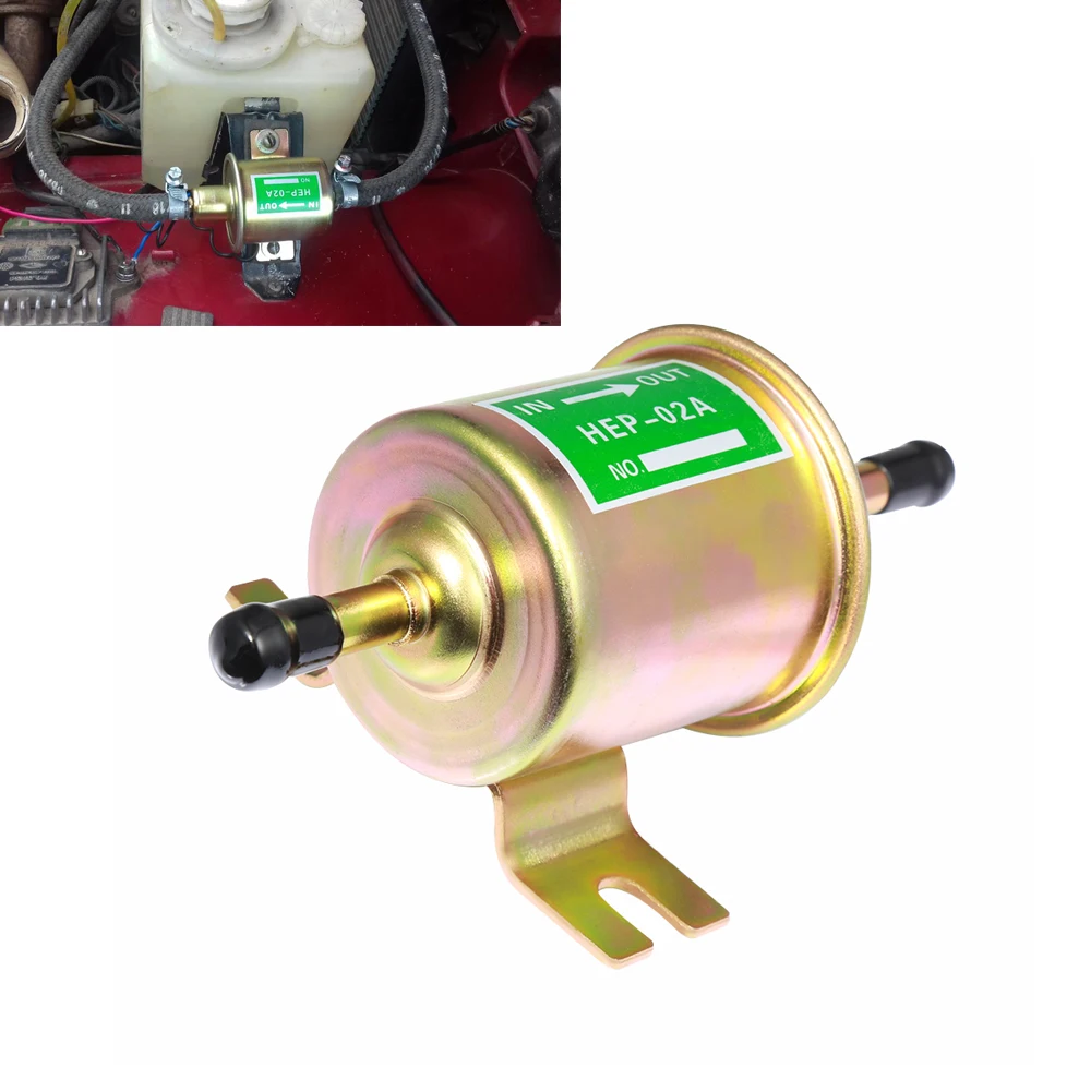 Brand New 12V Electric Fuel Pump Low Pressure Bolt Fixing Wire Diesel Petrol HEP 02A For Car