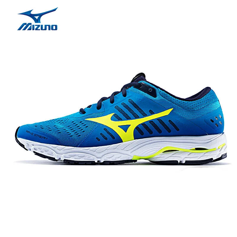 MIZUNO Для мужчин поток амортизирующие кроссовки Поддержка дышащая обувь синего