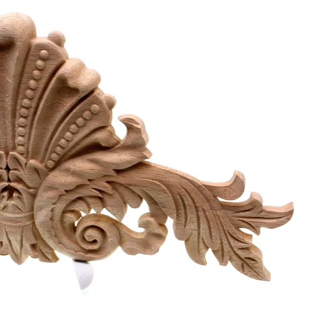 Antique Furniture Mouldings Antique Furniture RUNBAZEF Antique Decorative Wood Appliques Furniture Decor Cabinet Door Irregular Wooden Mouldings Flower Carving Figurine Craft - Antique Furniture Mouldings Antique Furniture