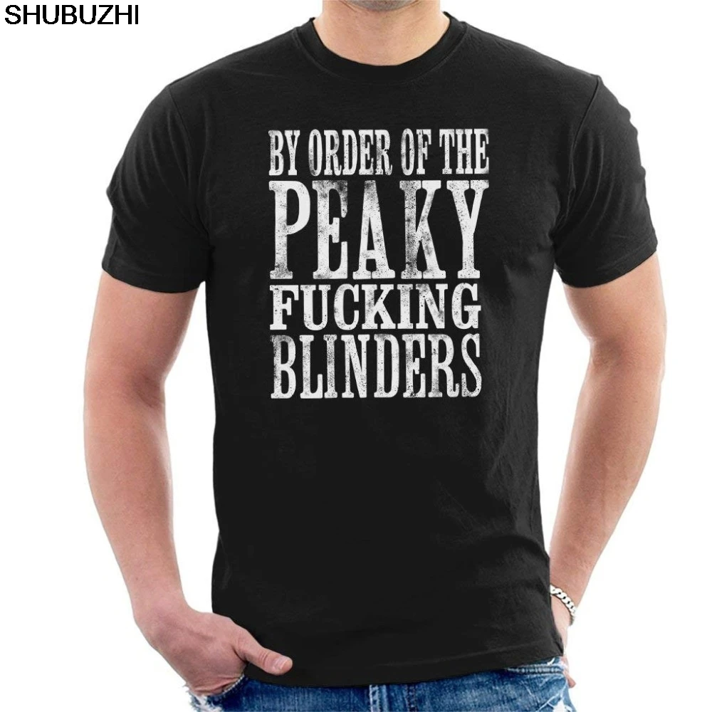 

Order of The Peaky Blinders cotton Hot Sale New Fashion Brand O-Neck Oversize Style Tee Styles Funny T Shirt