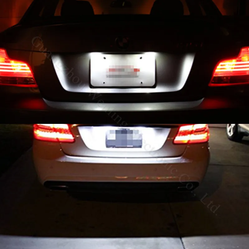 WLJH 10x C5W 36 мм CANbus светодиодный лампы без ошибок для samsung чип 2835 SMD светильник номерного знака для BMW Audi VW Porsche Mercedes