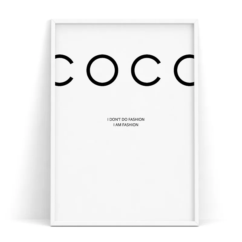 

Nordic Canvas Painting Prints Home Decor I Don'T Do Fashion Fresh Wall Art Quotes Modular Pictures Poster Bedside Background