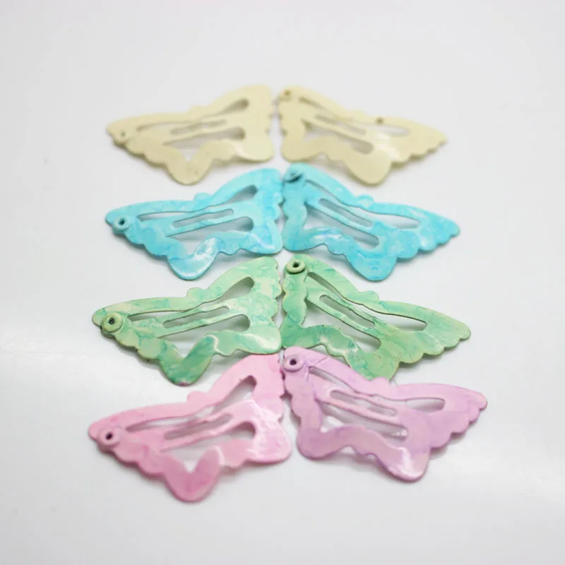

Hollow out butterfly snap hair clips watermark metal hairpins hair accessories for cute girls Bobby pins