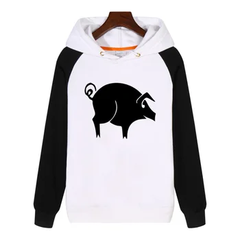 

Pig Silhouette Hoodies fashion men women Sweatshirt winter Streetwear Hoodie Clothing Tracksuit Sportswear GA339