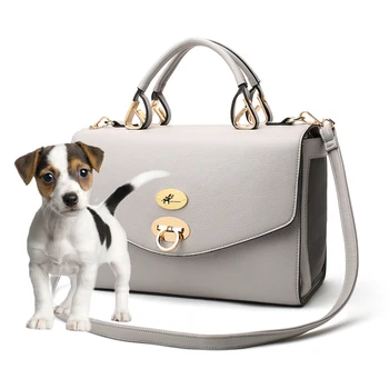 

Dog Carrier Cat Portable Bag Luxury Bags Outdoor Pet Puppy Purse Handbag Leather Travel Small Dog Chihuahua Teddy Carrying D24