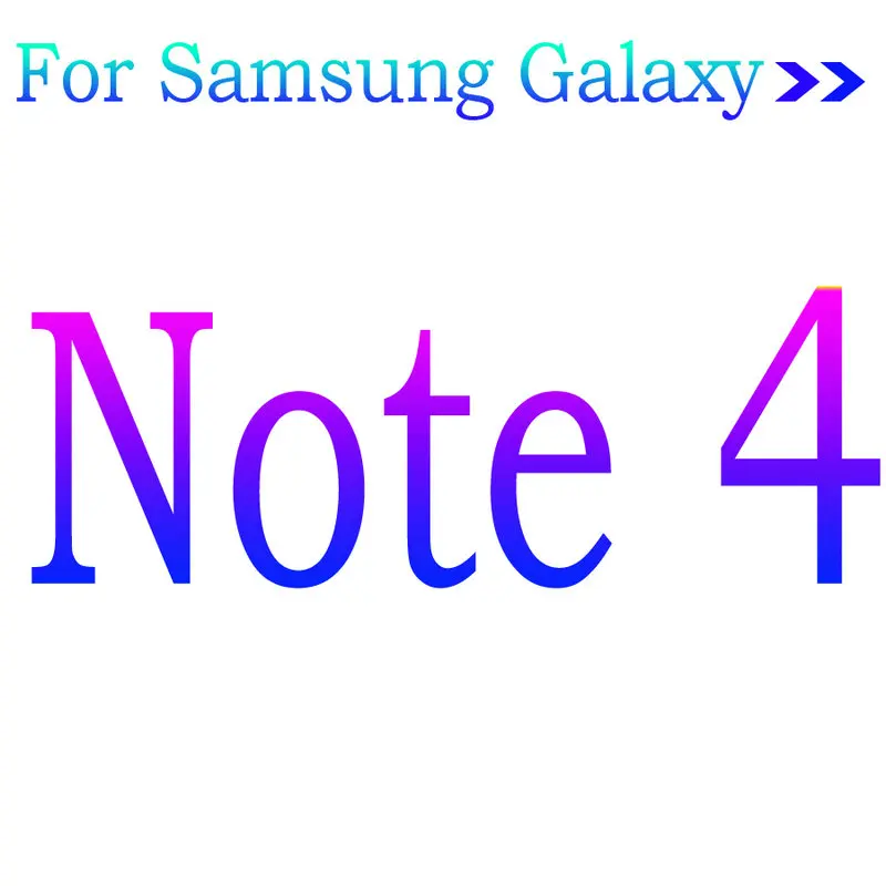 2 шт. в упаковке закаленное стекло для samsung Galaxy Note2 3 4 5 Защитная пленка для экрана на samsung N7100 N900 N910 N920 защитная Пленка чехол - Цвет: For Samsung Note4