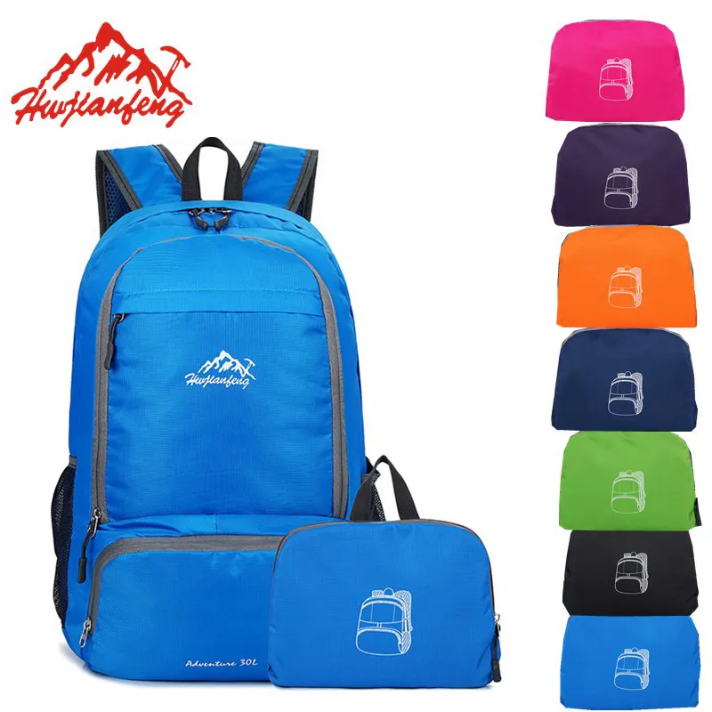 

Outdoor Foldable Bag Sport Small Traveling Backpack For Trekking Women Men Skin Bag Waterproof Nylon Rucksack 28*16*44cm