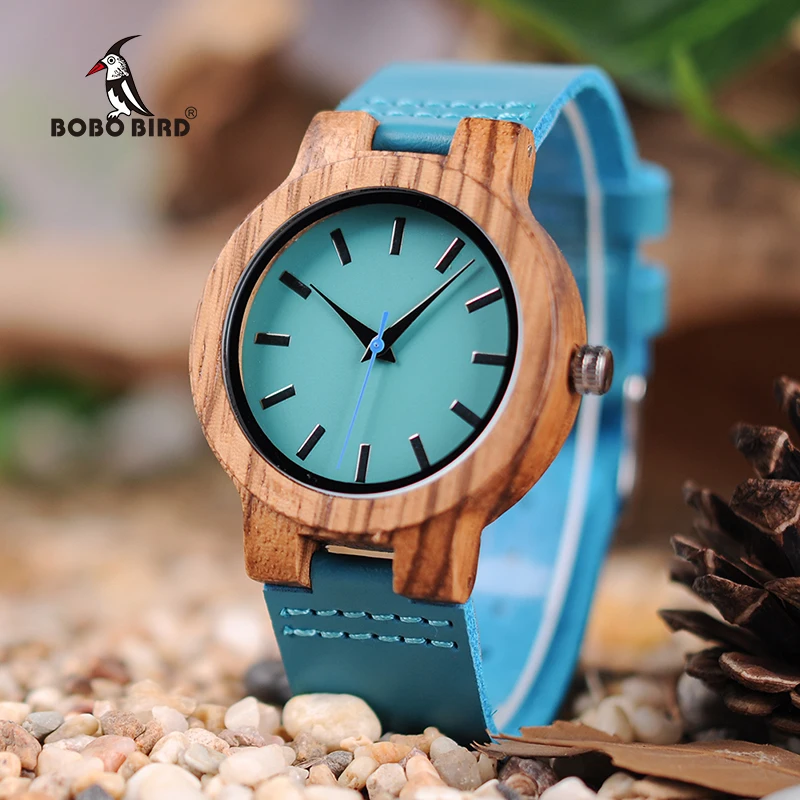 

BOBO BIRD LC28 Wood Wristwatches Fashion Antique Erkek Watch with Leather Band Casual Quartz Watch for Unisex in Paper Gift Box