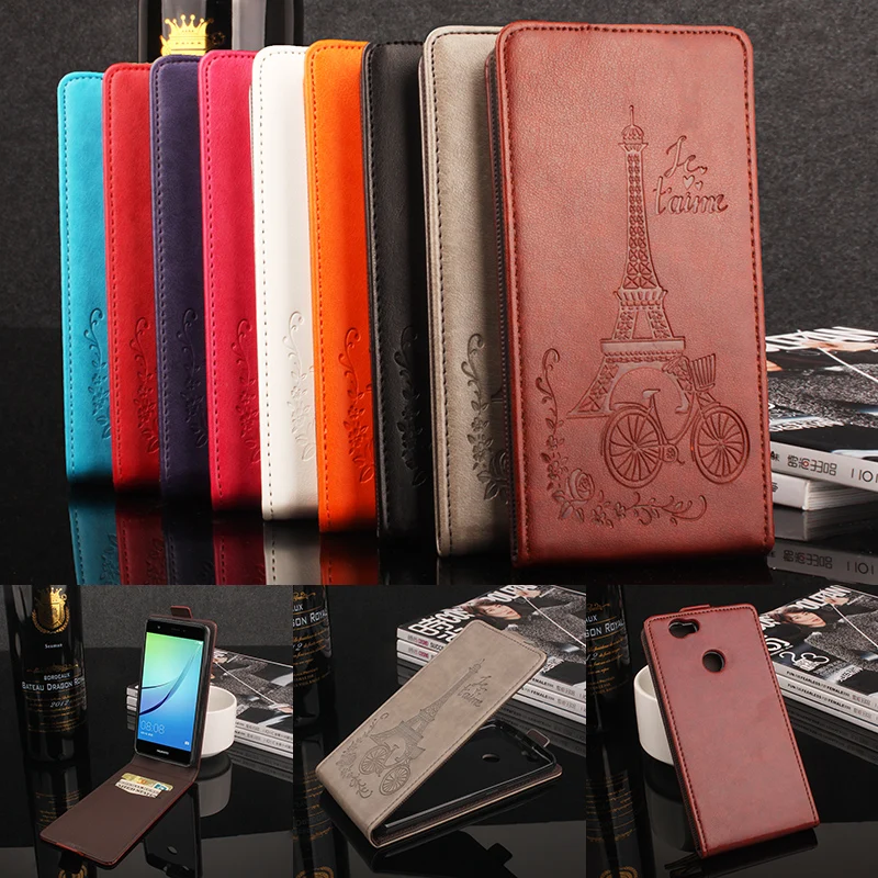 

For Huawei Nova Phone Case [Up-down Open] Vertical Flip Premium Pattern PU Leather Wallet Case Factory Price tieta