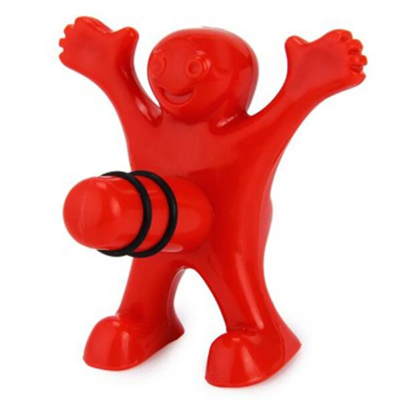 

3 pcs/lot Wine Opener Kitchen Bar Red Fun Happy Man Wine Soda Beer Bottle Opener Stopper for Kitchen Dining & Bar