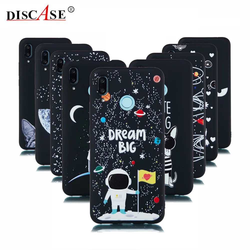 DISCASE чехол для телефона huawei Nova 3 3i P20 Lite mate 20 Pro мягкий из ТПУ с рисунком астронавта