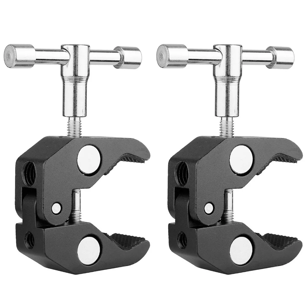 2X 5cm Articulating Magic Friction Super Arm Clip Clamp for Adjustable