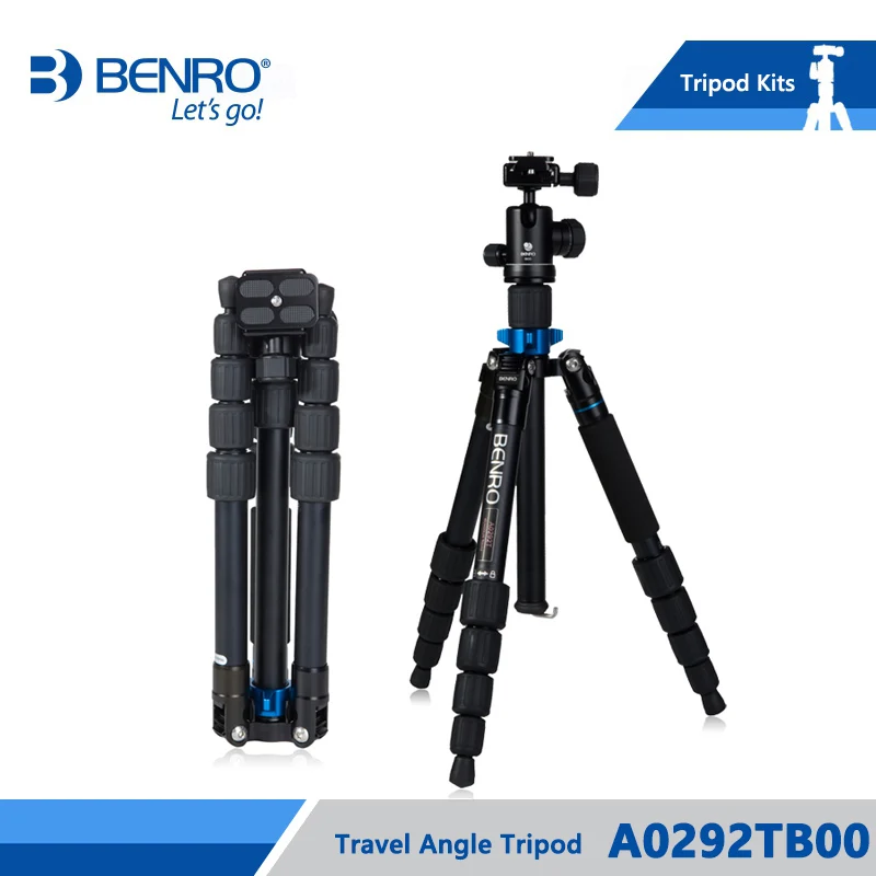 Benro A0292TB00 Tripod Aluminum Tripod Kit Monopod For Camera With B00