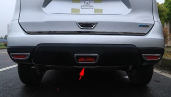 

For Nissan X-Trail Rogue 2014 2015 2016 ABS Chrome Rear Brake Light Lamp cover trim new