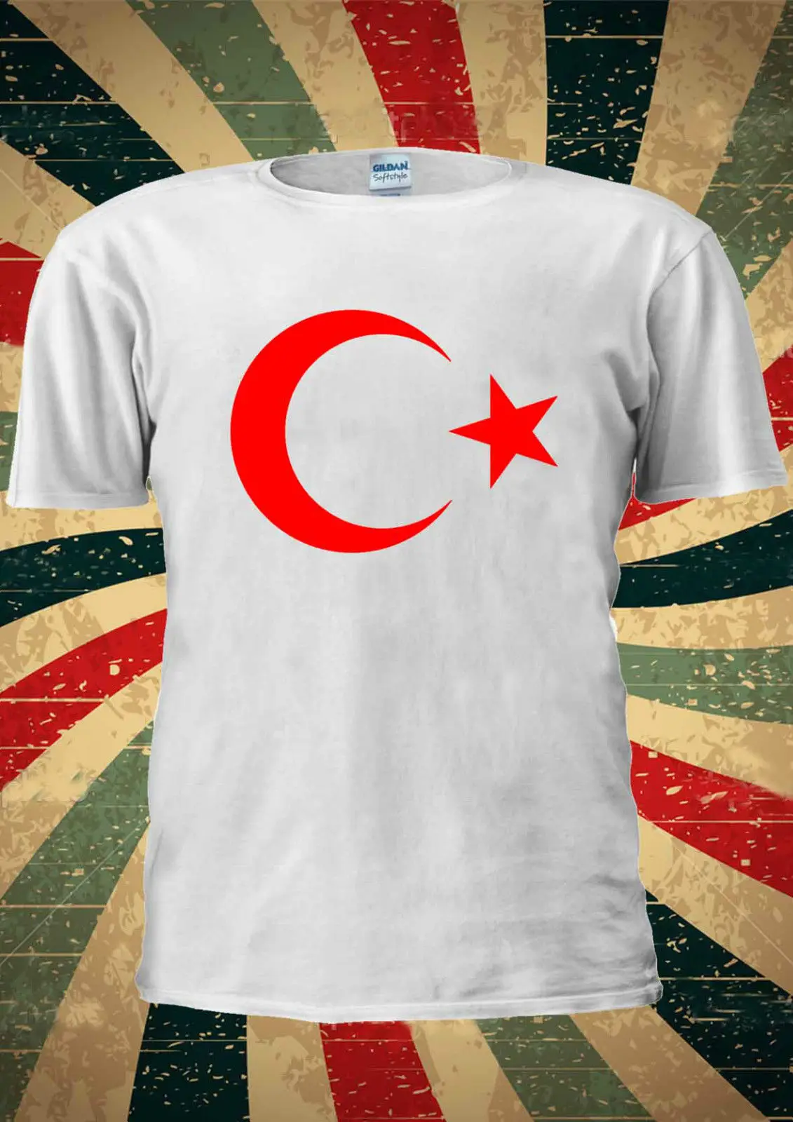 علم تركيا تركيا اسطنبول العثمانية التركية خمر T قميص الرجال النساء للجنسين 1429 شحن مجاني رخيصة المحملة رجل المحملة القمصان
