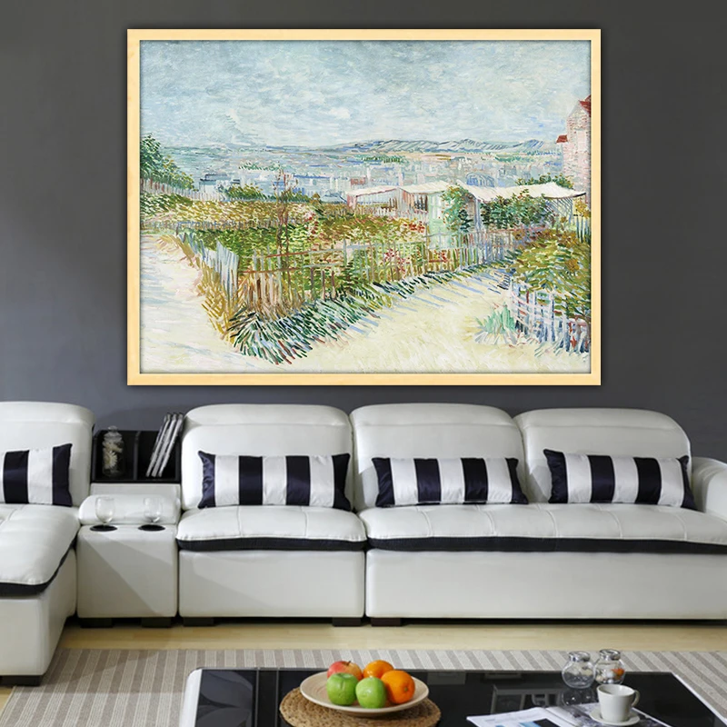 Ван Гог Монмартр за Молином де ла Галетт сделай сам по номерам художественная краска декоративный пейзаж взрослый разлагающийся ручной рисунок