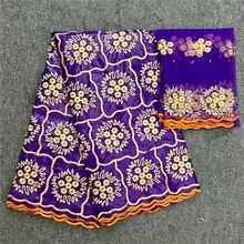 Африканская Базен Riche кружевная ткань дизайн вышитые высокое качество Французский Тюль Кружева с гипюром кружевная ткань HL42