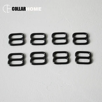 

50pcs Black Adjustable sliders 15mm 5/8Inch Belt Buckle Bag Dog cat Collars straps Durable Hardware Diy Sewing Accessory