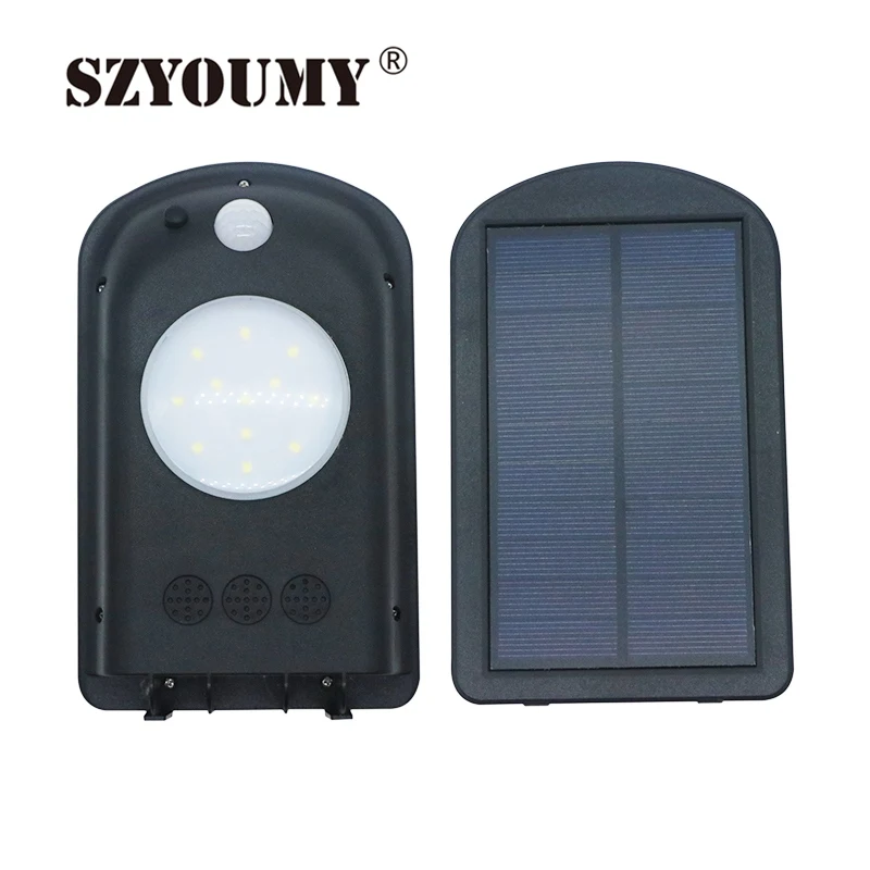 

SZYOUMY Solar Light 12 LED Outdoor Solar Motion Sensor Lights Solar Powered Wireless Waterproof Security Wall for Garden Yard
