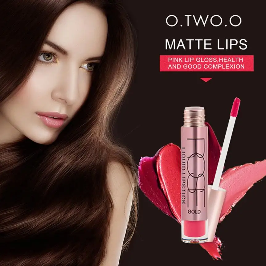 O.TWO.O TOP Quality 12 Colors Cosmetics Soft Matte Lip Liquid Gloss