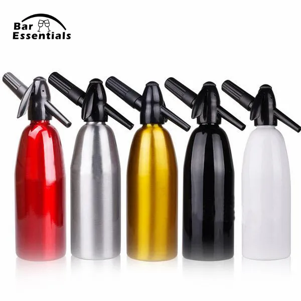 

1.0L Home Made Aluminum Soda Siphon Soda Water Machine Siphon CO2 Dispenser WATER Bubble Generator Cool Drink Aluminum Bar DIY