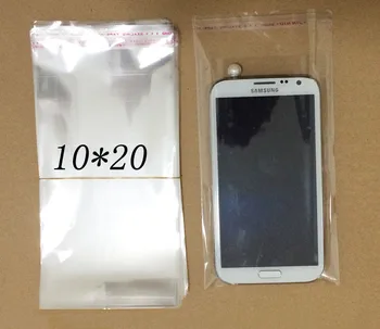 

200 pcs /Lot 10*20cm Plastic Poly OPP Bags Jewelry Packaging With Self Adhesive Seal Poly Gift Jewelry Bag F1919