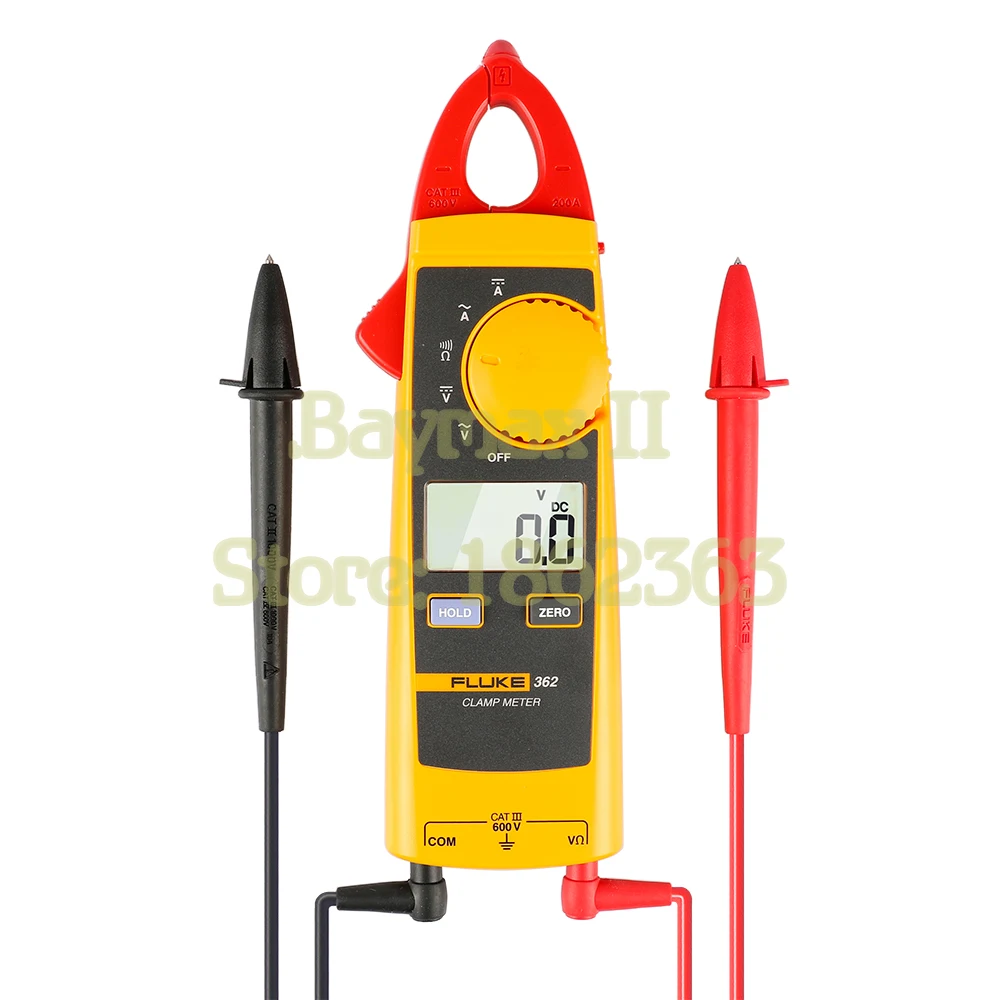 FLUKE 362 AC/DC 200A Basic Functions Digital Clamp Meter for AC/DC ...