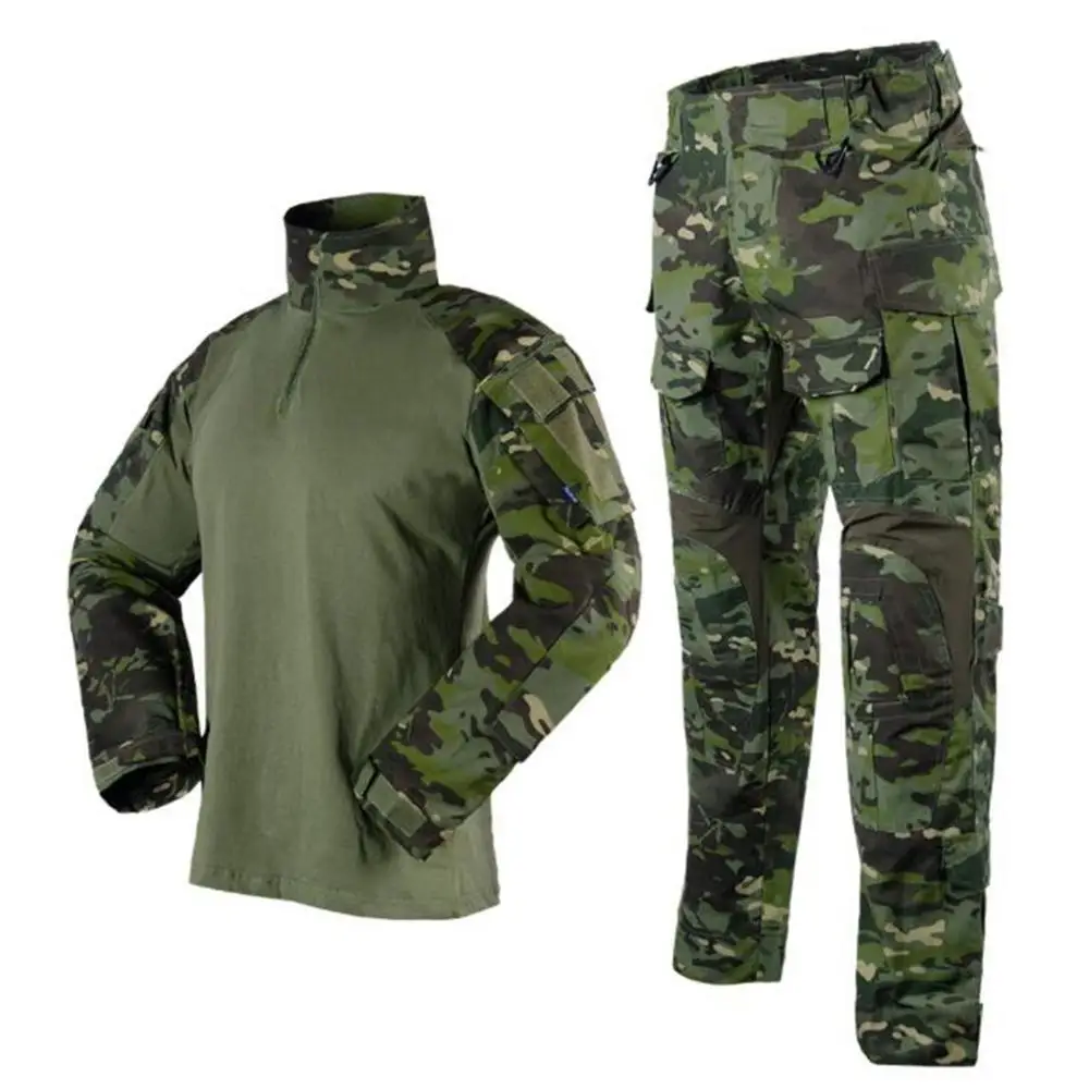 Tactical G3 frogs Long Sleeved Suit Summer Outdoor Camouflage Clothes Training Hunting Multicolored Suit Army Combat Uniform Tactical G3 frogs Long Sleeved Suit Summer Outdoor Camouflage Clothes Training Hunting Multicolored Suit Army Combat Uniform
