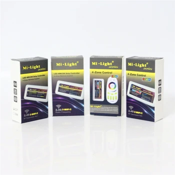 

DC12-24V Original Mi Light 2.4G RF Remote WiFi Control CCT DIM RGB RGBW LED Controller For 5050 3528 Flexible LED Strip light