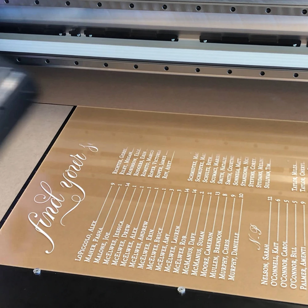 Acrylic Box Seating Chart