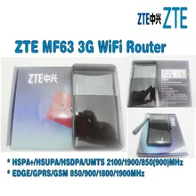 Unlocked ZTE MF63 21mbps wifi router dongle mifi Mobile Hotspot 3g pocket plus with antenna