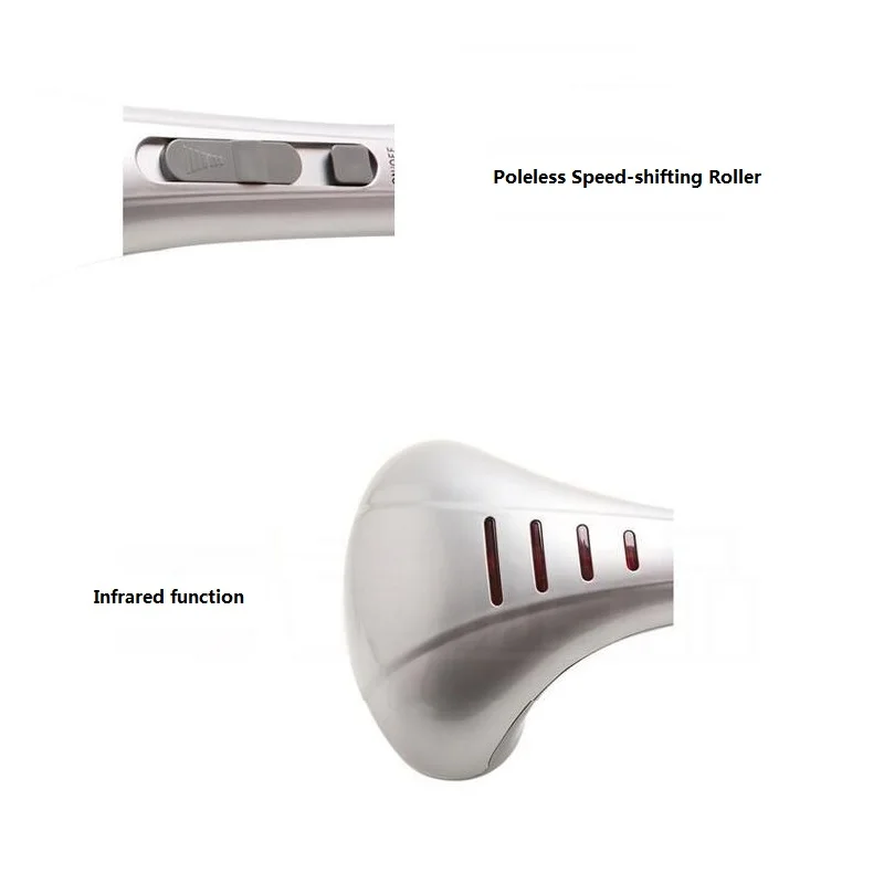 Ручной Ударный инфракрасный W/2 массажные головки полярная регулировка скорости ролик Электрический Дельфин-массажер для облегчения боли в мышцах