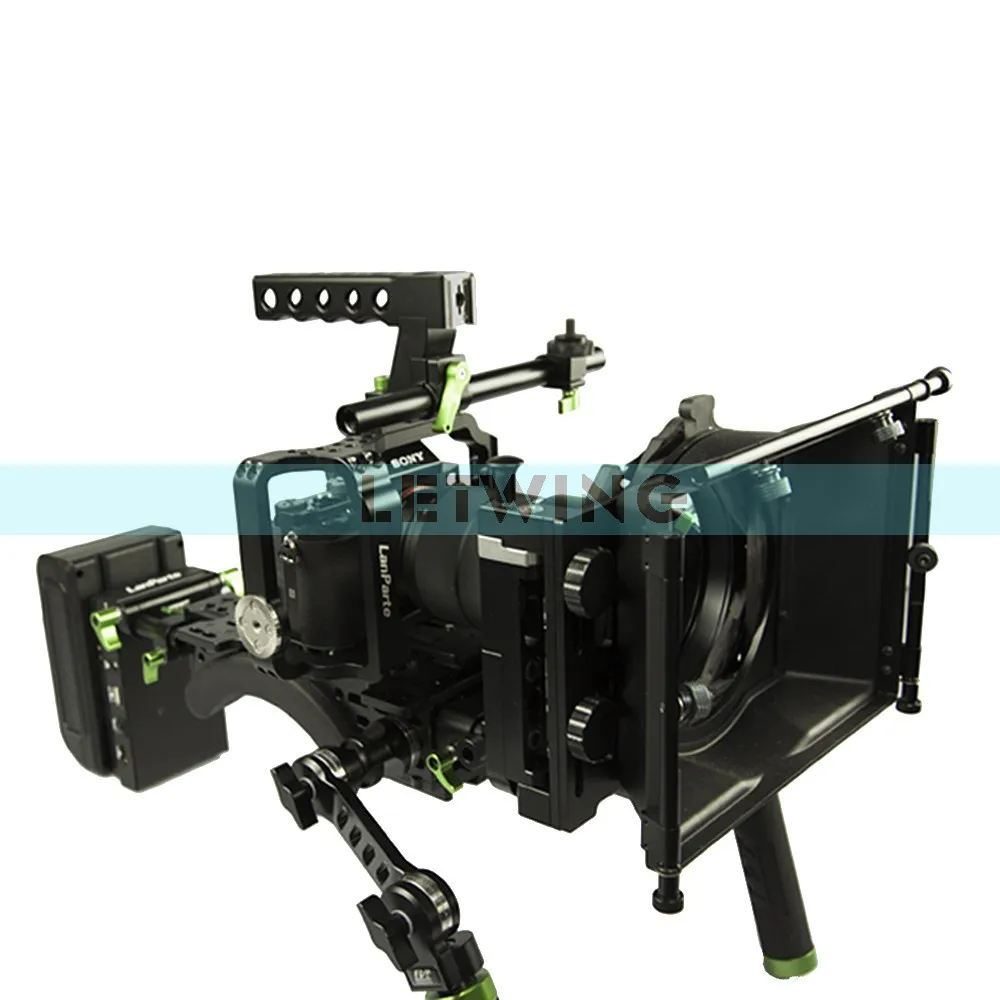 Lanparte MCK-03 DSLR Камера наплечный Риг с лампой накаливания для непрерывного изменения фокусировки для a7 a7s a7r lumix GH4
