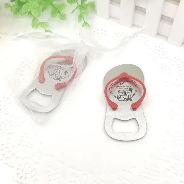personalised flip flop bottle opener