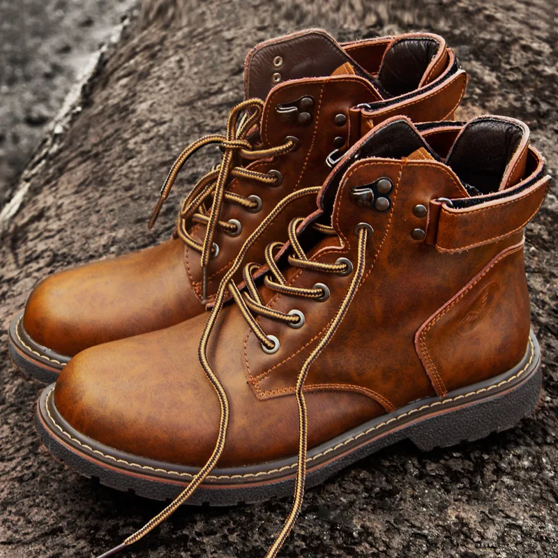 

Autumn Men's European and American Martin Boots Leisure Boots Fashion Men's Shoes