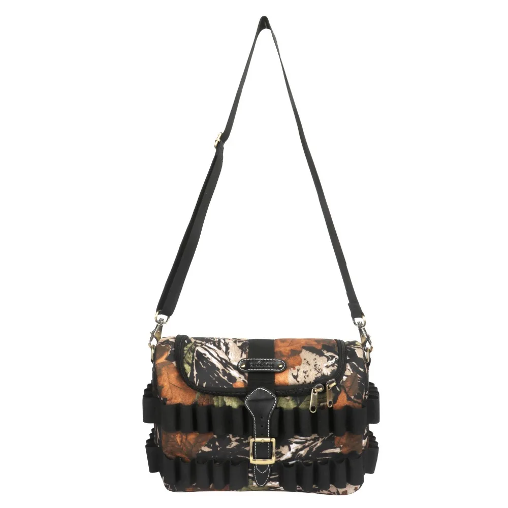

Tourbon Hunting Shooting Shotgun Cartridge Bag Camouflage 12GA Holds 100 Shells for Hunting Gun Accessories