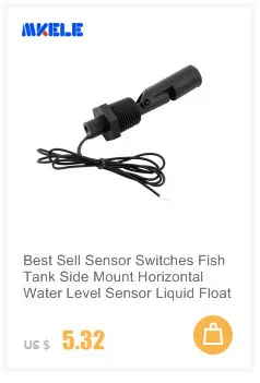 Лучшие продажи сенсор переключатели аквариум Боковое крепление горизонтального уровня воды сенсор жидкости Поплавковый выключатель PP плавающий переключатель MK-PCFS6