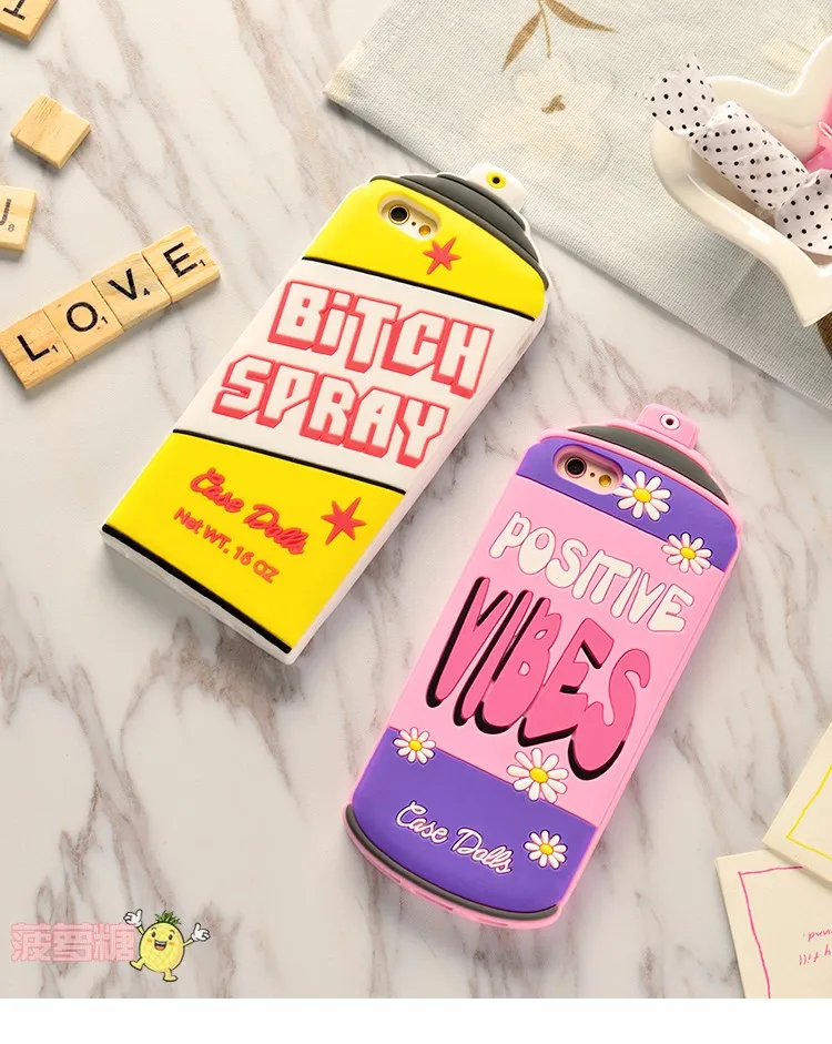 Yeuzoe Новый Postive Vibes бутылка репеллент спрей 3D Силиконовый чехол для iphone 6 защитный чехол для iphone 6s чехол Yeuzoe Новый Postive Vibes бутылка репеллент спрей 3D Силиконовый чехол для iphone 6 защитный чехол для iphone 6s чехол